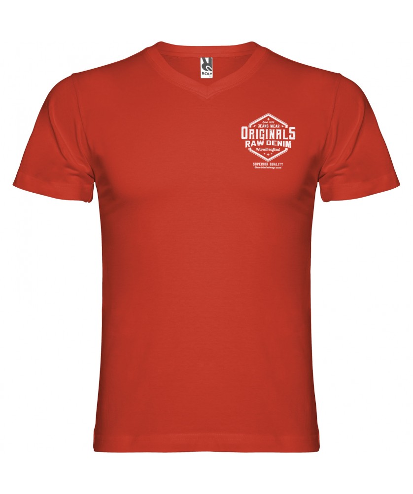 T-Shirts - T-shirt Samoyedo à col en V et manches courtes pour homme | PRINTECOM