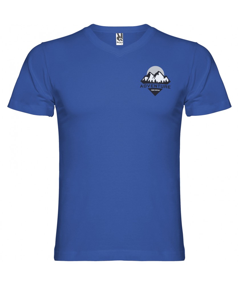 T-Shirts - T-shirt Samoyedo à col en V et manches courtes pour homme | PRINTECOM