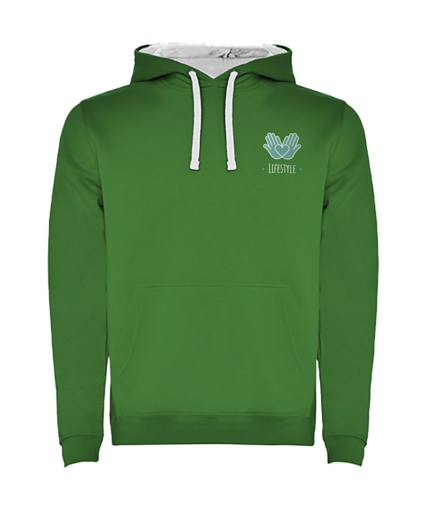 Sweat à capuche homme personnalisé bicolore Urban