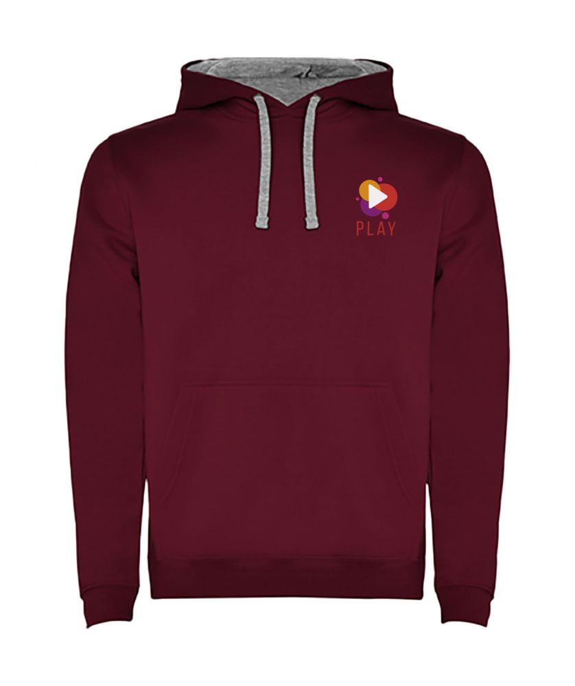 Sweat à capuche homme personnalisé bicolore Urban
