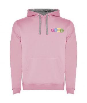 Sweat à capuche enfant personnalisé bicolore Urban Textiles mode publicitaire