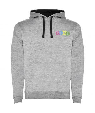 Sweat à capuche enfant personnalisé bicolore Urban Textiles mode publicitaire