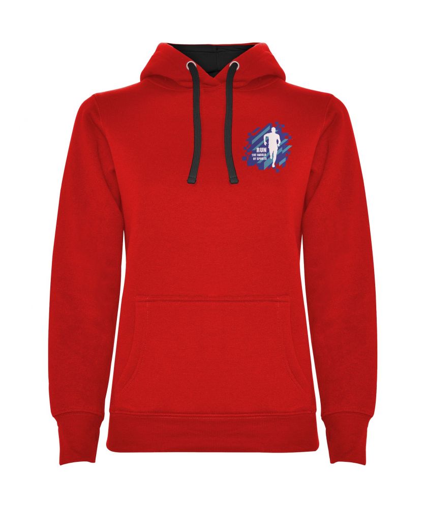 Sweat à capuche femme personnalisé bicolore Urban