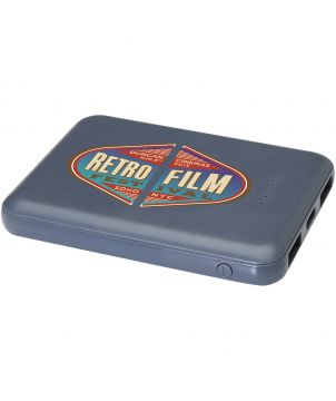 Batterie externe USB-C 5 000 mAh en plastique recyclé personnalisée Asama Chargeurs et Batteries publicitaire