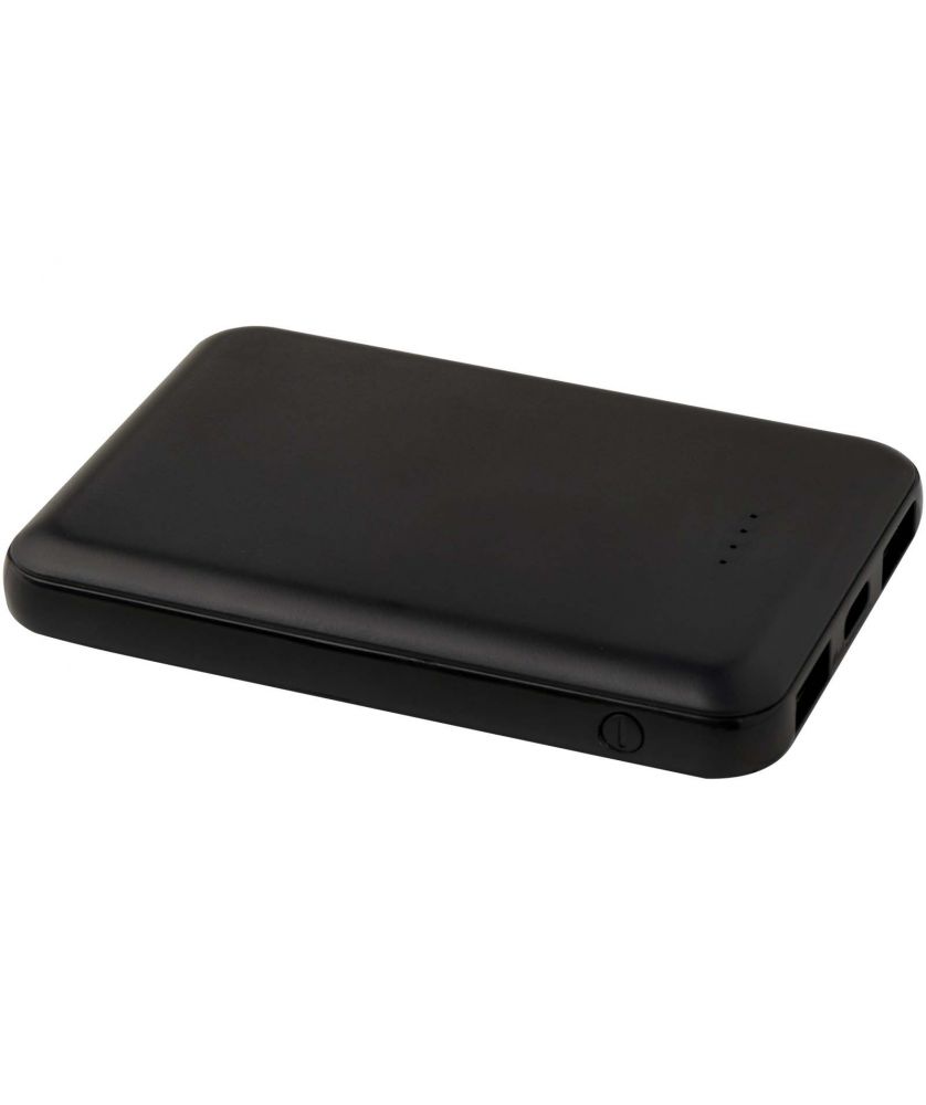 Batterie externe USB-C 5 000 mAh en plastique recyclé personnalisée Asama Chargeurs et Batteries publicitaire