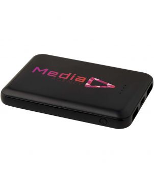 Batterie externe USB-C 5 000 mAh en plastique recyclé personnalisée Asama Chargeurs et Batteries publicitaire