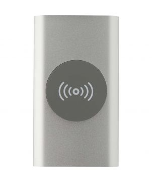 Batterie externe sans fil USB-C 4 000 mAh en aluminium recyclé personnalisée Juice Chargeurs et Batteries publicitaire