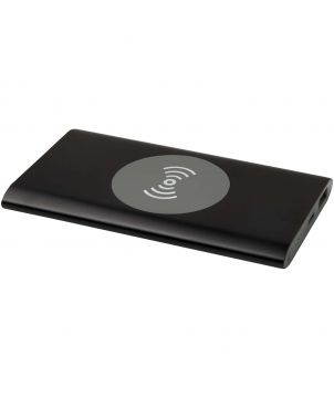 Batterie externe sans fil USB-C 4 000 mAh en aluminium recyclé personnalisée Juice Chargeurs et Batteries publicitaire