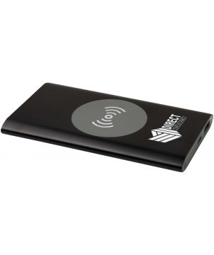 Batterie externe sans fil USB-C 4 000 mAh en aluminium recyclé personnalisée Juice Chargeurs et Batteries publicitaire
