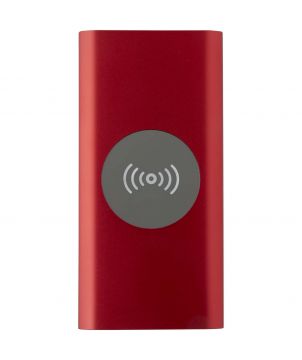 Batterie externe sans fil USB-C 8 000 mAh en aluminium recyclé personnalisée Juice Chargeurs et Batteries publicitaire