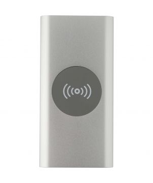 Batterie externe sans fil USB-C 8 000 mAh en aluminium recyclé personnalisée Juice Chargeurs et Batteries publicitaire