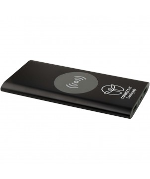 Chargeurs et Batteries - Batterie de secours sans fil en aluminium recyclé Juice type-C de 8 000 mAh | PRINTECOM