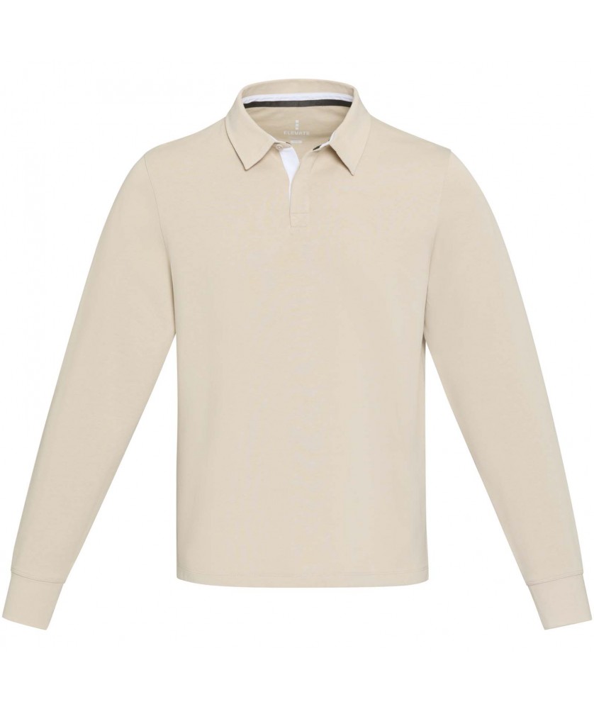 Textiles mode - Sweatshirt de rugbyen coton organique Clyde unisexe | PRINTECOM