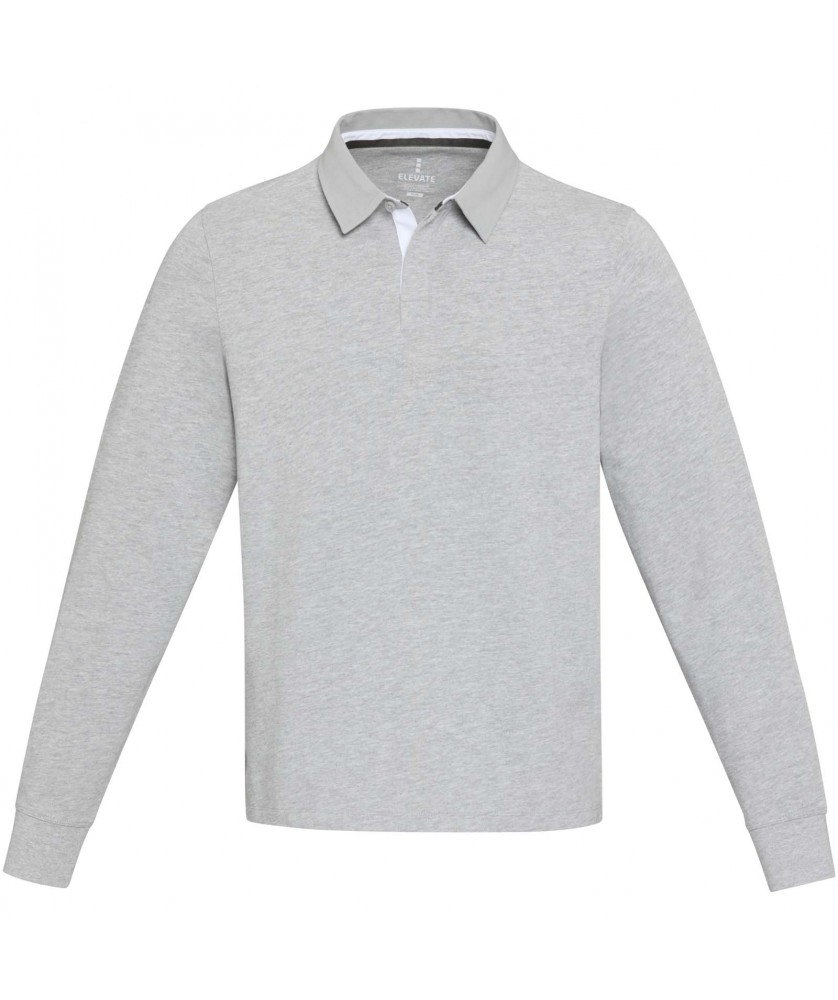 Textiles mode - Sweatshirt de rugbyen coton organique Clyde unisexe | PRINTECOM
