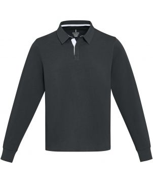 Sweat rugby unisexe personnalisé coton bio Clyde Textiles mode publicitaire