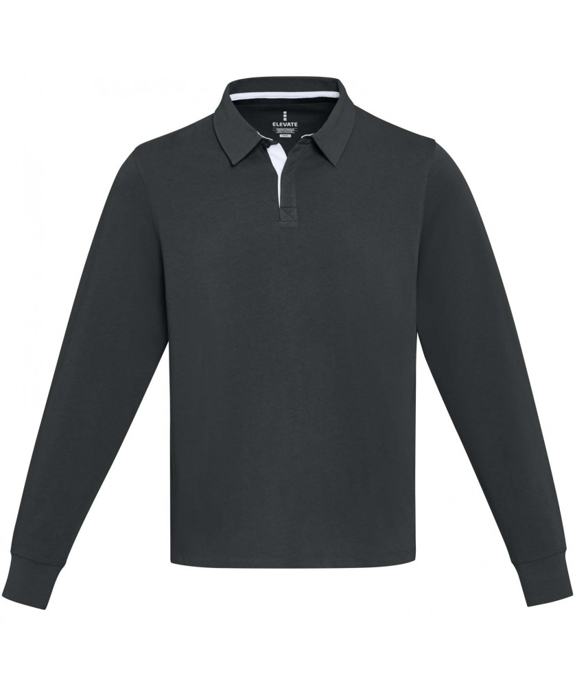 Textiles mode - Sweatshirt de rugbyen coton organique Clyde unisexe | PRINTECOM