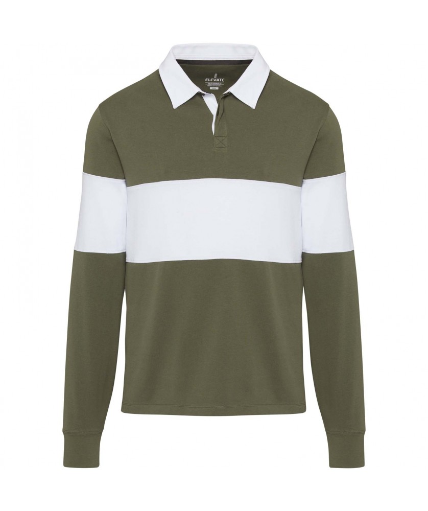 Textiles mode - Sweatshirt de rugbyen coton organique Clyde unisexe | PRINTECOM