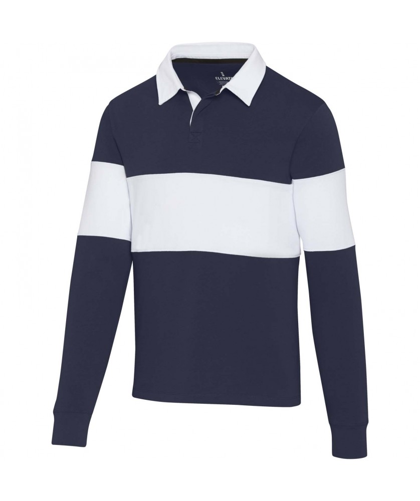 Textiles mode - Sweatshirt de rugbyen coton organique Clyde unisexe | PRINTECOM