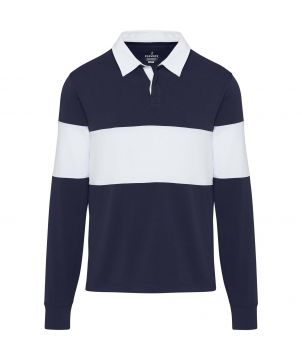 Sweat rugby unisexe personnalisé coton bio Clyde Textiles mode publicitaire