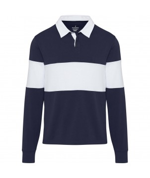 Textiles mode - Sweatshirt de rugbyen coton organique Clyde unisexe | PRINTECOM