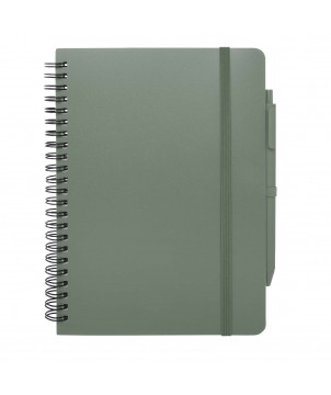 Carnets - Carnet à couverture rigide d’origine océanique Thalaasa A5 avec stylo bille (encre noire) | PRINTECOM