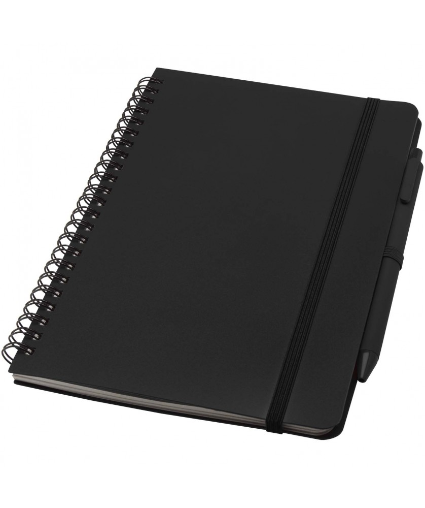 Carnets - Carnet à couverture rigide d’origine océanique Thalaasa A5 avec stylo bille (encre noire) | PRINTECOM