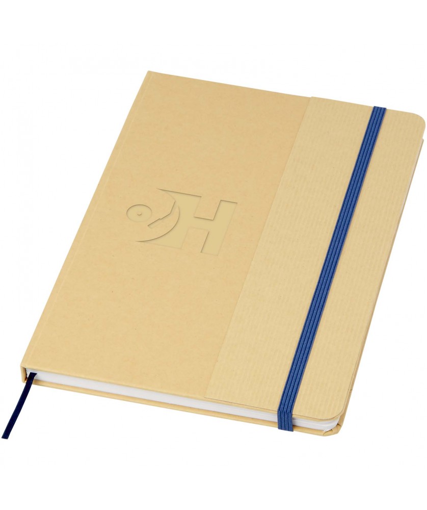 Carnets - Carnet à couverture rigide A5 Nelida en carton recyclé | PRINTECOM