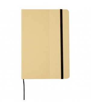 Carnets - Carnet à couverture rigide A5 Nelida en carton recyclé | PRINTECOM