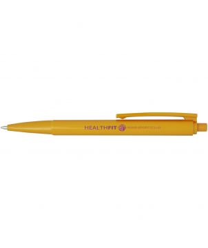Stylo bille Elsa en plastique recyclé personnalisé (encre noire) Stylos publicitaire