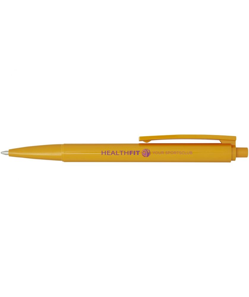 Stylo bille Elsa en plastique recyclé personnalisé (encre noire) Stylos publicitaire