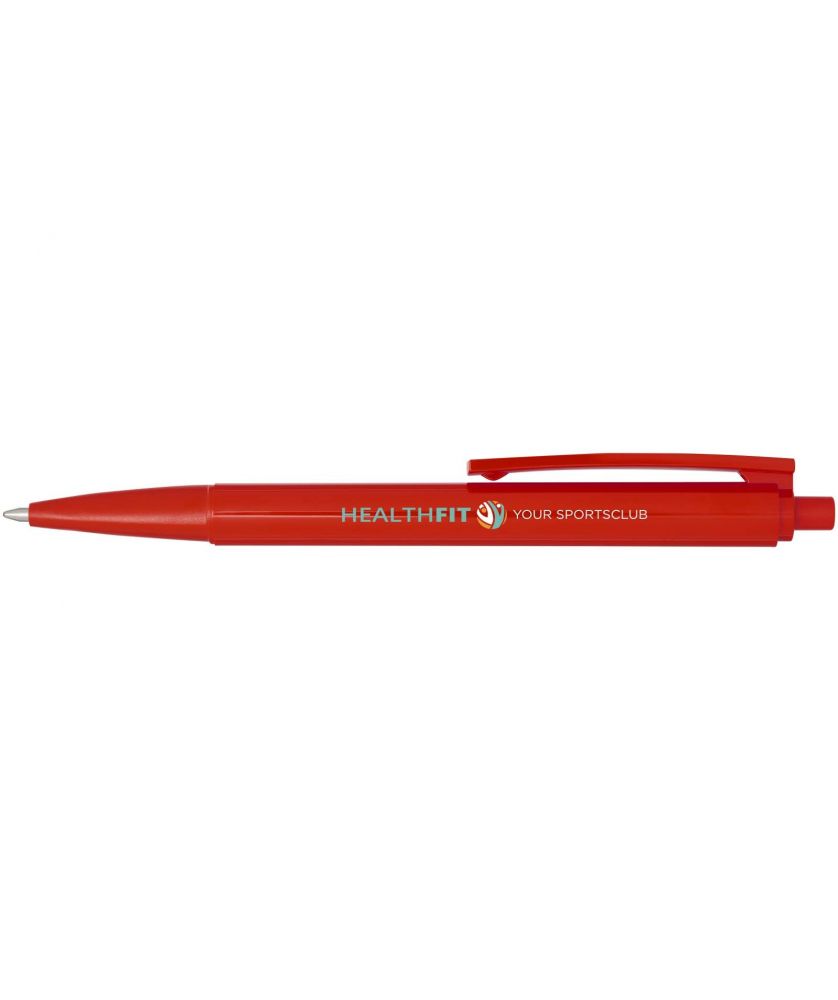 Stylo bille Elsa en plastique recyclé personnalisé (encre noire) Stylos publicitaire