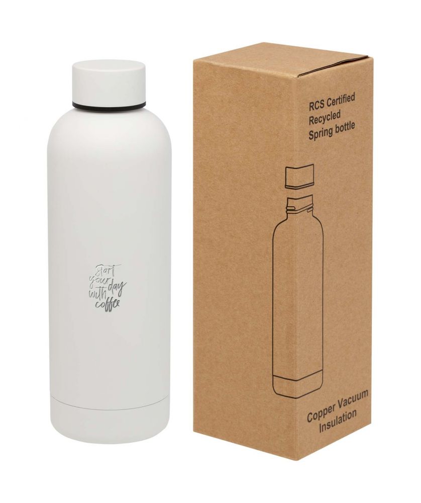 Bouteille isotherme personnalisée inox recyclé 500 ml Spring Bouteilles isothermes publicitaire