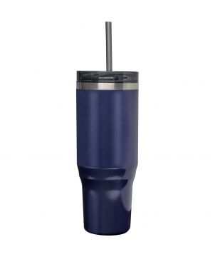 Mug isotherme personnalisé inox recyclé 1,2 L Melbourne paille