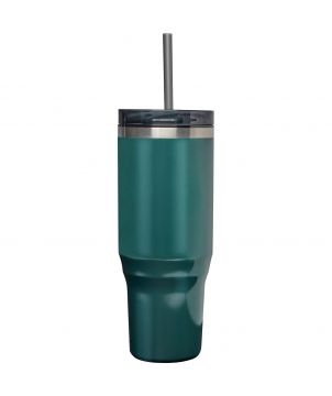 Mug isotherme personnalisé inox recyclé 1,2 L Melbourne paille