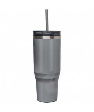 Mugs isothermes - Mug isotherme Melbourne 1200 ml certifié RCS avec paille | PRINTECOM