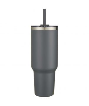 Mug isotherme personnalisé inox recyclé 1,2 L Sydney paille Mugs isothermes publicitaire