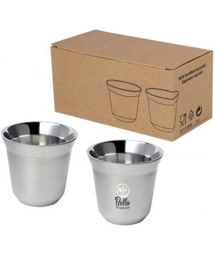 Tasses à espresso inox...