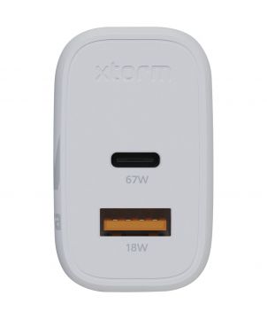 Chargeur mural GaN² 67 W personnalisé Xtorm Ultra XEC067 Chargeurs et Batteries publicitaire