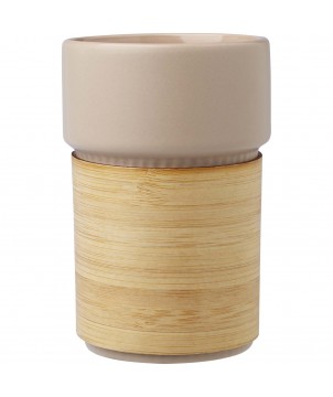 Gobelets et mugs - Gobelet Fika de 340 ml avec couvercle en bambou | PRINTECOM