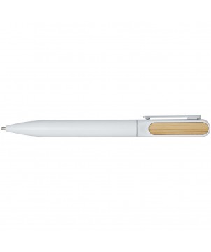 Stylos - Stylo bille en aluminium recyclé Blanca (encre noire) | PRINTECOM