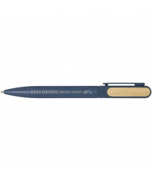 Stylos - Stylo bille en aluminium recyclé Blanca (encre bleue) | PRINTECOM