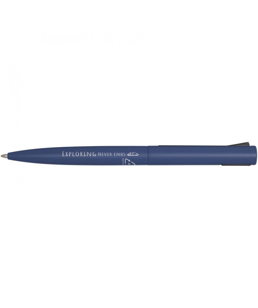 Stylos - Stylo bille en aluminium recyclé Juana (encre bleue) | PRINTECOM