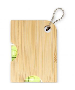 Décapsuleur niveau à bulle en bambou personnalisé Levo Accessoires pour Vin et Spiritueux publicitaire