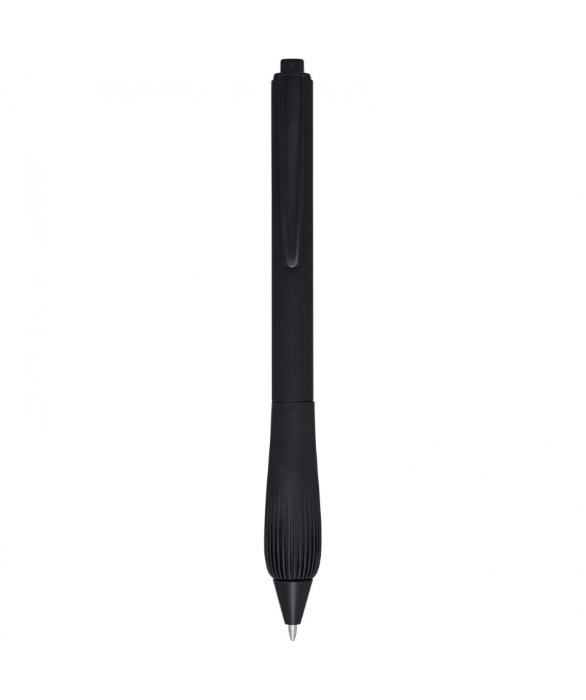 Stylo bille en plastique recyclé personnalisé Lorena (encre noire) Stylos publicitaire
