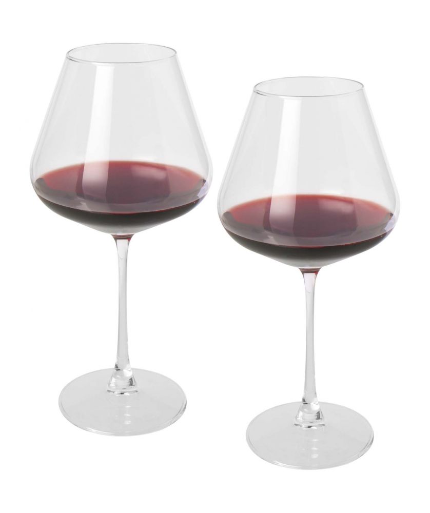 Ensemble de 2 verres à vin 680 ml personnalisé Rosso Vaisselle publicitaire