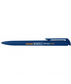 Stylo bille en plastique recyclé Lucia (encre bleue) Stylos publicitaire