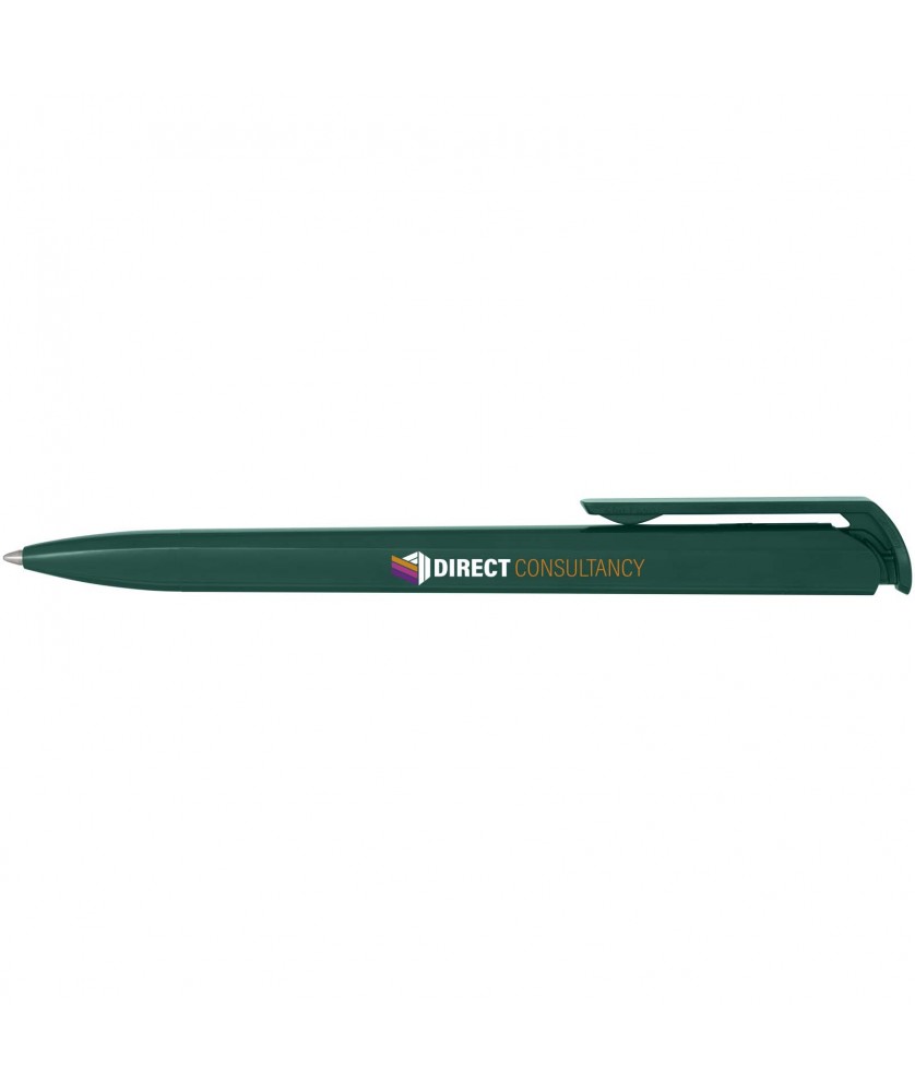 Stylos - Stylo bille en plastique recyclé Lucia (encre noire) | PRINTECOM