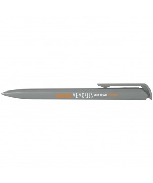 Stylos - Stylo bille en plastique recyclé Lucia (encre noire) | PRINTECOM