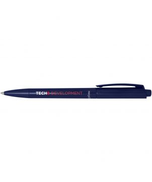 Stylo bille Martha en plastique recyclé personnalisé (encre noire) Stylos publicitaire