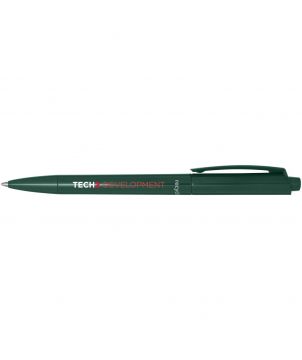 Stylo bille Martha en plastique recyclé personnalisé (encre noire) Stylos publicitaire